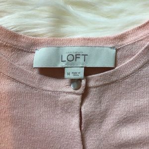 LOFT Sweaters - LOFT Pink Long Sleeve Cardigan LOFT Sweaters - LOFT Pink Long Sleeve Cardigan